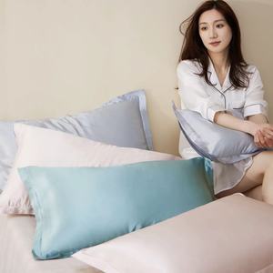 Taie d'oreiller en soie de mûrier 100% de qualité 6A, taille Queen, 22 mm, 66*51 cm, pour un sommeil incroyable avec une couleur unie douce - Product Image 2