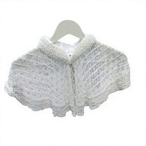 Cape Burlesque Élégante avec Perles et Paillettes, en Polyester, Tenue de Soirée Festive, Fermeture au Cou, Vêtement de Festival pour Adulte - Product Image 1
