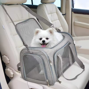 Oxford Pet Carrier <strong>Cat</strong> &amp; Dog Breathable Zipper Shoulder Slung Backpack <strong>Handbag</strong> Wholesale - Product Image 2