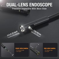 Caméra endoscopique industrielle NTS300 5" IPS 1080P étanche à fibre optique flexible pour moteur automobile