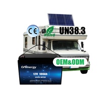 Baterai LiFePO4 UL1973 Terdaftar CE 12V 100Ah, Daya Tahan Siklus Dalam 6000 Kali, Garansi 10 Tahun, Baterai Fosfat Cocok untuk RV dan Kapal Pesiar