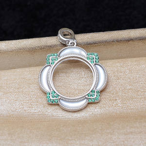 Componente de Joyería Retro de Plata S925 con Diseño de Caballo, para Colgantes, Pendientes y Anillos, 14.5-14.7mm, 6124 - Product Image 3