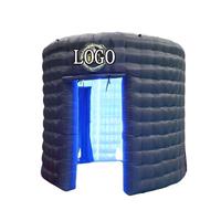 Professionelles RGB LED UV-bedrucktes aufblasbares, wasserdichtes, tragbares Fotobox-Partyzelt zum Verleih, Hüpfburg 5m für Live-Streaming