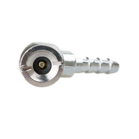Closed Flow Air Tire Chucks RV Tire air Chuck with Clip on Brass 6mm,8mm,10mm Ball Style Hose Barb air Chuck for Tire