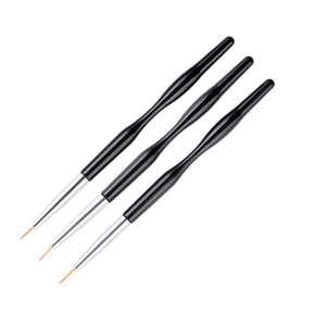 Ensemble de pinceaux à liner pour ongles avec manche en strass 7/9/11/14/19 mm, pour gel UV, acrylique, dessin de rayures et peinture - Product Image 5