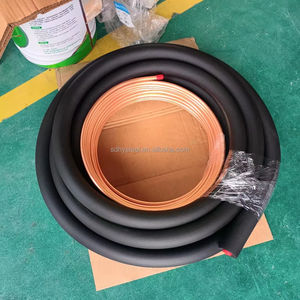 Tubes <span class=keywords><strong>cuivre</strong></span> isolés noirs, tubes <span class=keywords><strong>cuivre</strong></span> isolés blancs avec écrous et bouchons - Product Image 1