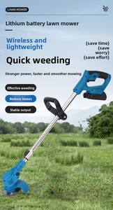 Tosaerba <span class=keywords><strong>Elettrico</strong></span> Ricaricabile 24V di Livello Fai da Te, <span class=keywords><strong>Tagliaerba</strong></span> a Batteria da Giardino Telescopico Portatile <span class=keywords><strong>Tagliabordi</strong></span> - Product Image 2