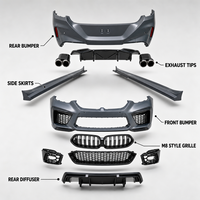 Kit carrosserie ABS direct usine pour BMW Série 8 G16 2018-2024, mise à niveau style M8, conversion pare-chocs avant et arrière, calandre, diffuseur