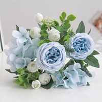 Buket Bunga Peony Buatan, Peony Sutra, Bunga Palsu, Rangkaian Bunga, Dekorasi Meja Pernikahan, Dekorasi Pesta Rumah