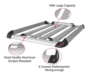 Portaequipajes de coche hebilla recoger camión portabicicletas barra transversal portaequipajes perfil de aluminio portaequipajes de techo para coche