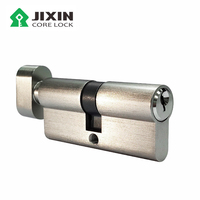 China Venta al por mayor Personalización 60 70 80mm Cilindro de cerradura de puerta abierta doble con llaves sin llave y elegante