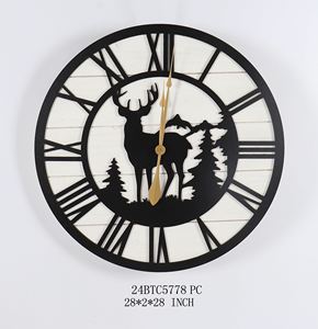 Đồng Hồ Bằng Gỗ Tường Phong Cách Hiện Đại Bóng Rổ Hình Dạng 40x 40Cm Đường Kính La Mã Hộp Thoại Gỗ Đồng Hồ Treo Tường Cho Trang Chủ Trang Trí - Product Image 6