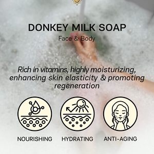 VEGAN & CRUELTYフリーハンドメイド冷間加工天然有機ロバミルク入浴石鹸 - Product Image 4