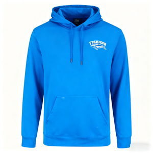 Custom Fishing Hoodies Personalized Color & Logo Printing 50% Polyester 25% Cotton 25% Rayon Soft Comfort Fit Pullover Hoodies