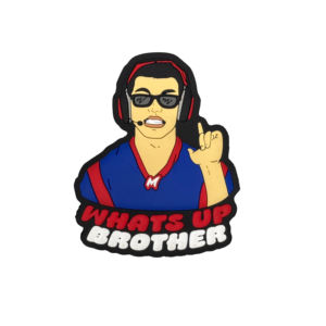 Etiqueta de PVC para ropa, personalizada, de caucho suave de silicona y polivinilo cloruro, con forma 2D, cosida a la tela, de la marca Premium Maker. - Product Image 4