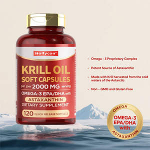 Высокобогатое <span class=keywords><strong>EPA</strong></span> <span class=keywords><strong>DHA</strong></span> для поддержки здоровья сердца и мозга, омега-3 криловое масло, мягкие капсулы - Product Image 5