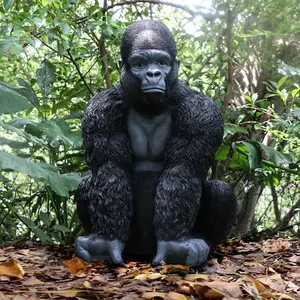 Life size polyresin animal figurines king kong gorilla statues for sale, animal figurines wholesale gorilla fiber glass