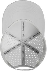 Sombrero perforado de 5 paneles de alta calidad personalizado OEM, gorra de béisbol deportiva impermeable, sombrero de papá de rendimiento con logotipo de goma - Product Image 3
