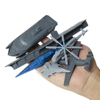 Kit de mesa de arena de plástico, helicóptero Warcraft, modelo pequeño, juguetes militares para niños