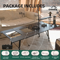 Table IGT de luxe légère en alliage d'aluminium pliable pour le camping