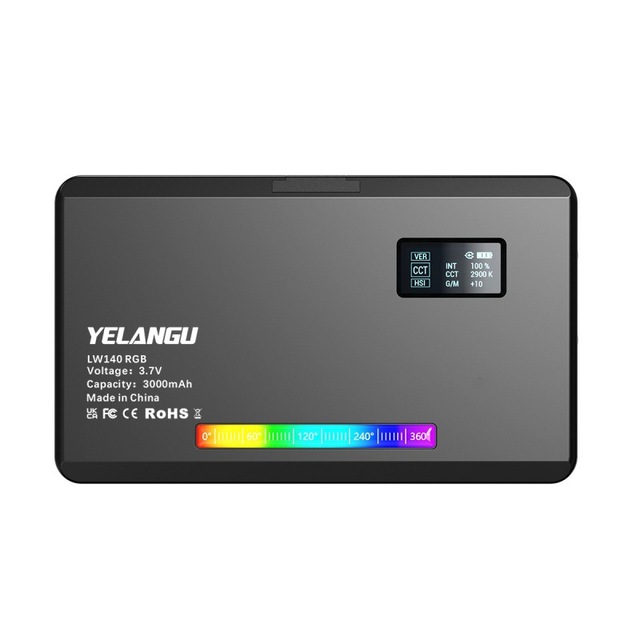 W140RGB 3100mAh Smart Portable Full Color RGB LED Dimmable Photography Video Light