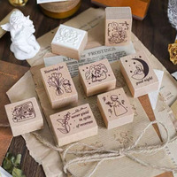 Fabricant de timbres en bois personnalisés à quantité minimale de commande bas Fournisseur de timbres de logo de sceaux délicats en vrac