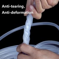 Tube d'irrigation en silicone stérilisable à haute visibilité pour hystéroscopie, qualité médicale, résistant à la chaleur, personnalisable (impression/OEM)