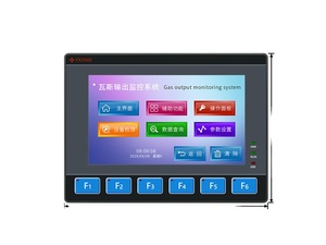 7 Inch HMI PLC All-In-One 6Key, Built-in 4 Channel Type K Thermocouple -200-1300° PID Self-Tuning,  FX2N-12MR, AC220V & 2 Pulse