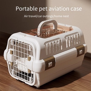 Transporteur de voyage pratique pour animaux de compagnie avec poignée et conception respirante pour le voyage en voiture en <span class=keywords><strong>avion</strong></span> petite boîte de <span class=keywords><strong>transport</strong></span> pour animaux de compagnie pour <span class=keywords><strong>chat</strong></span> et chien - Product Image 2