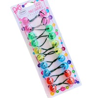 Couleur unie petit heurtoir boule cheveux cravates bande élastique téléphone cordon fil cheveux bobines bandes de caoutchouc pour queue de cheval bandeaux