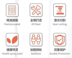 प्रीमियम छोटे इलेक्ट्रॉनिक फायरप्रूफ स्टील सुरक्षित बॉक्स, दोहरी कुंजी और डिजिटल लॉक के साथ, होटल जमा और घर/कार्यालय सुरक्षा के लिए आदर्श - Product Image 4