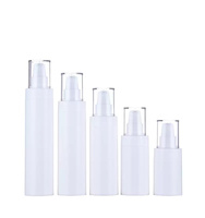 Bouteilles en plastique PP personnalisées de haute qualité 30ml/50ml/80ml/100ml/120ml Pompe à lotion sans air Sérigraphie Couleur personnalisée En stock