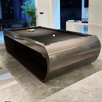 Venta Directa de Fábrica, Precio Competitivo, Mesa de Billar de Lujo de Madera Sólida con Cojín de Pizarra de 7/8/9 pies