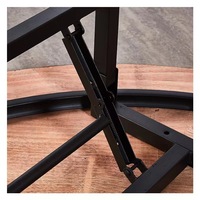 Table de restaurant pliante en bois moderne à prix de gros pour mariages, banquets, repas en extérieur et usage hospitalier