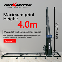 Vente chaude Mur Peintre Robot Automatique Panneau Mural 3d Vertical Mural Imprimante Machine D'impression DX10 DX7 I1600 I3200 buse