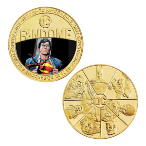 Moneda Conmemorativa de <span class=keywords><strong>Superman</strong></span> con Temática de Películas Americanas, Bañada en Oro de 24K, de Doble Cara, Proceso de Fundición a Presión, Gran Venta - Product Image 3