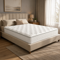 Matelas à ressorts ensachés en tissu tricoté