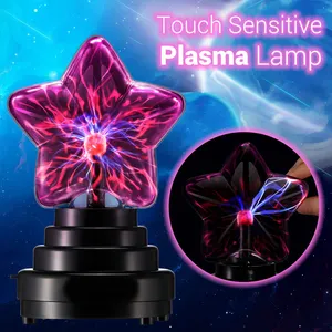 Bola de plasma de 3 pulgadas al por mayor de TIANHUA, lámpara de globo de plasma USB con sensible al tacto y al sonido