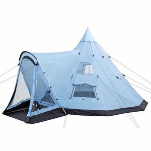 Tentes de camping pyramidales familiales multi-personnes, grand espace, imperméables, type tunnel, modèle 2023 - Product Image 1