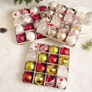 Shatterproof Plastic <b>Christmas</b> Balls <b>Box</b> <b>Christmas</b> Tree Decoration Ornaments Xmas Ball for Xmas Holiday Wreath Garland - Product Image 1