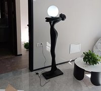 JYLIGHTING Hôtel Nordique Salon Coin Résine Sculpture Lampadaire Moderne Minimaliste Art Décoration Debout Led Lampadaire