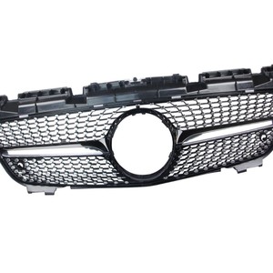Mercedes-Benz SLK-Class R172 Front Grille ABS <b>Plastic</b> Black Silver <b>Mesh</b> Bumper Modification Part - Product Image 1