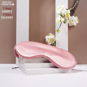 Masque de sommeil en satin de soie <span class=keywords><strong>avec</strong></span> sangle élastique et boîte cadeau personnalisée - Vente en gros - Product Image 2