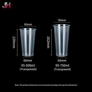Gobelets personnalisés pour boissons glacées, injection de boba, <span class=keywords><strong>bubble</strong></span> <span class=keywords><strong>tea</strong></span>, milktea, calibre 95 mm, 500 ml, 750 ml, transparents, en PP de qualité alimentaire - Product Image 5