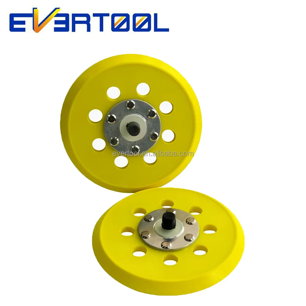 EVERTOOL Dupla Ação Lixadeira Orbital Aleatória 5 "Lixar Backing Pad para Grip Disc