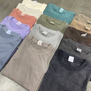 Custom Washed T Shirt Men 260 Gsm High Quality 100% Cotton Washed Vintage Oversized Acid Washed T Shirts - Product Image 1