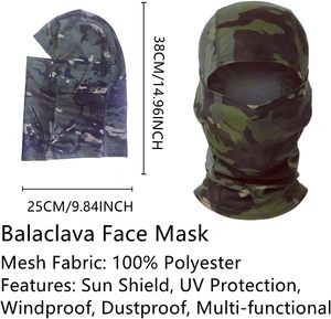 Dofine Balaclava con Teschio, Maschera Integrale Antivento e Protezione Solare UV, 100% Poliestere, Lavabile in Lavatrice, per Uomini Adulti - Product Image 5