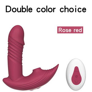 Wearable Sucker and Vibrating 2 in 1 Functional <b>Remote</b> <b>Control</b> Sex Toy <b>Vibrator</b> - Product Image 1