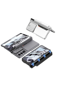 Para <span class=keywords><strong>Samsung</strong></span> <span class=keywords><strong>ZFold</strong></span> 6 7, bisagra de succión magnética plegable, soporte de ventana de empuje, caja de bolígrafo, película, ranura para tarjeta integrada, funda para teléfono - Product Image 4