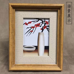 Wood Picture <b>Frame</b> Rectangular 6024 Series Wall <b>Mount</b> Creativity Design - Product Image 1